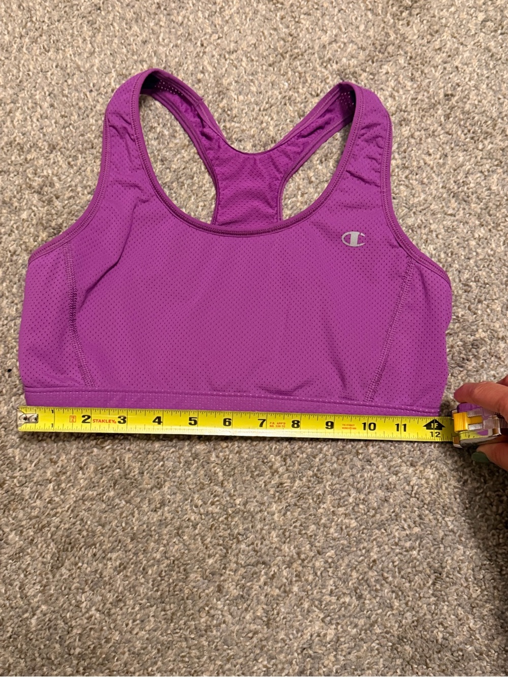 Champion Purple Racerback Sports Bra – Girls Large – 24” Band